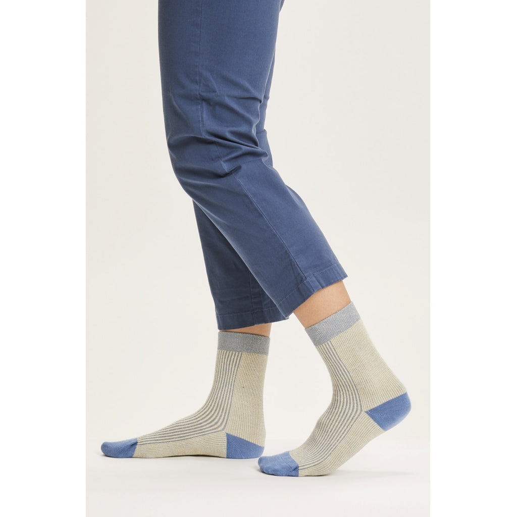 Glitzer-Socken COLORBLOCK mit Bio-Baumwolle und recyceltem Material
