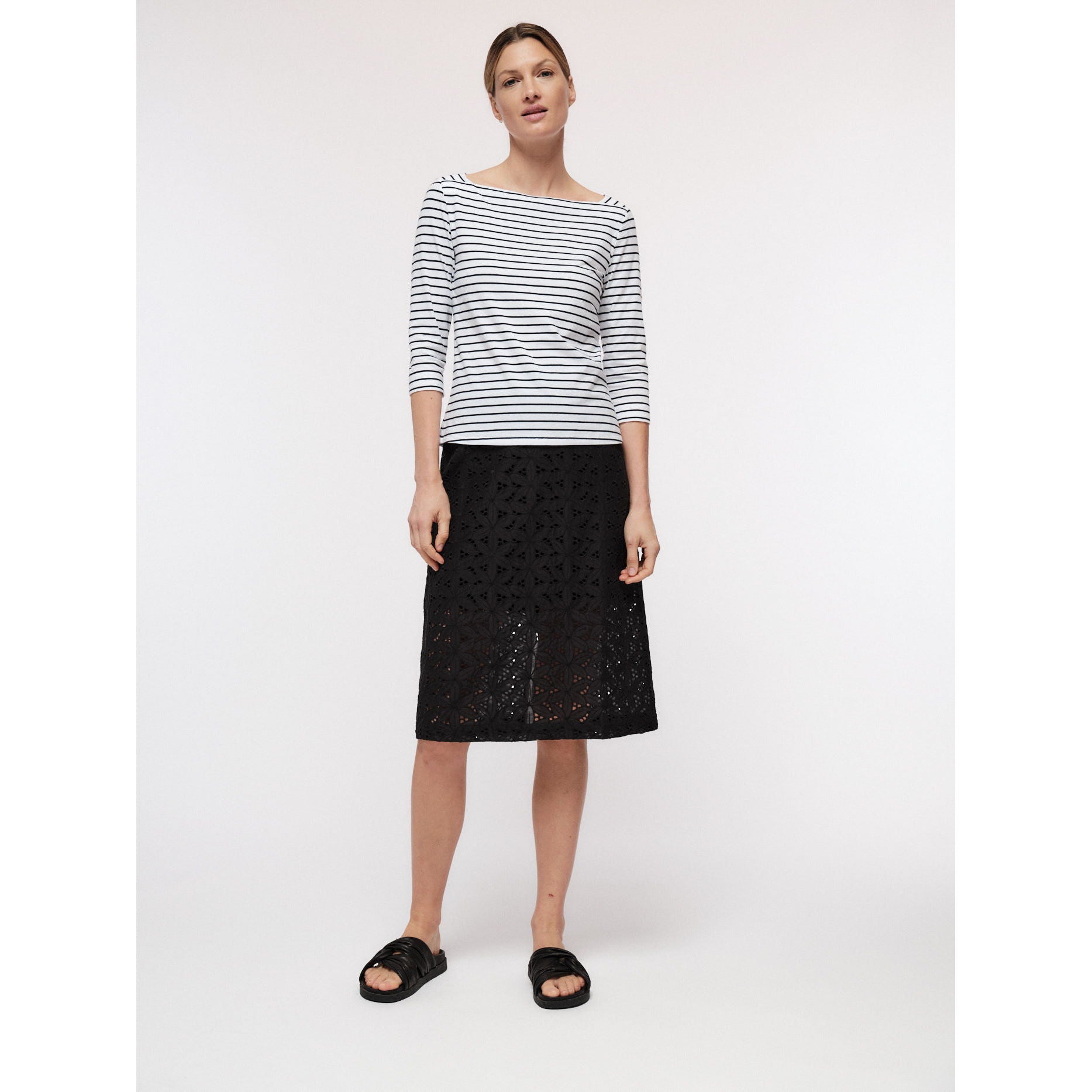 U-Boot Shirt mit Streifen aus Bio-Baumwolle