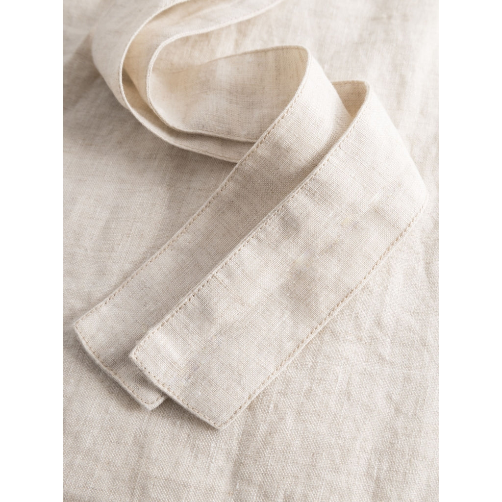 Jumpsuit mit V-Ausschnitt aus Bio-Leinen