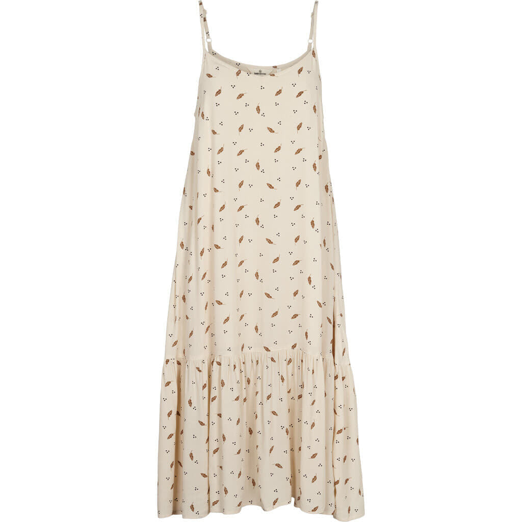 Kleid NEDEL mit feinem Blätterprint