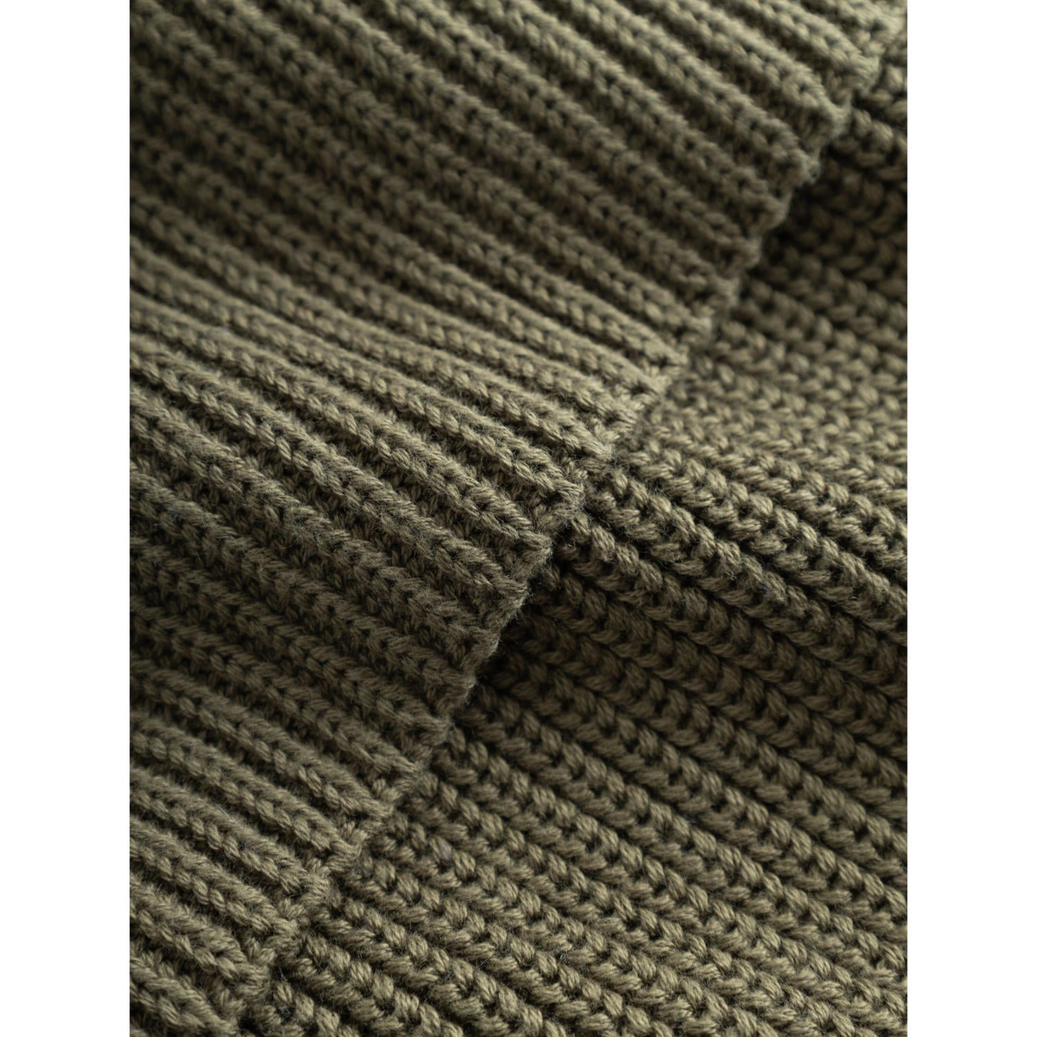 Strick-Schal RIB KNIT aus Bio-Baumwolle