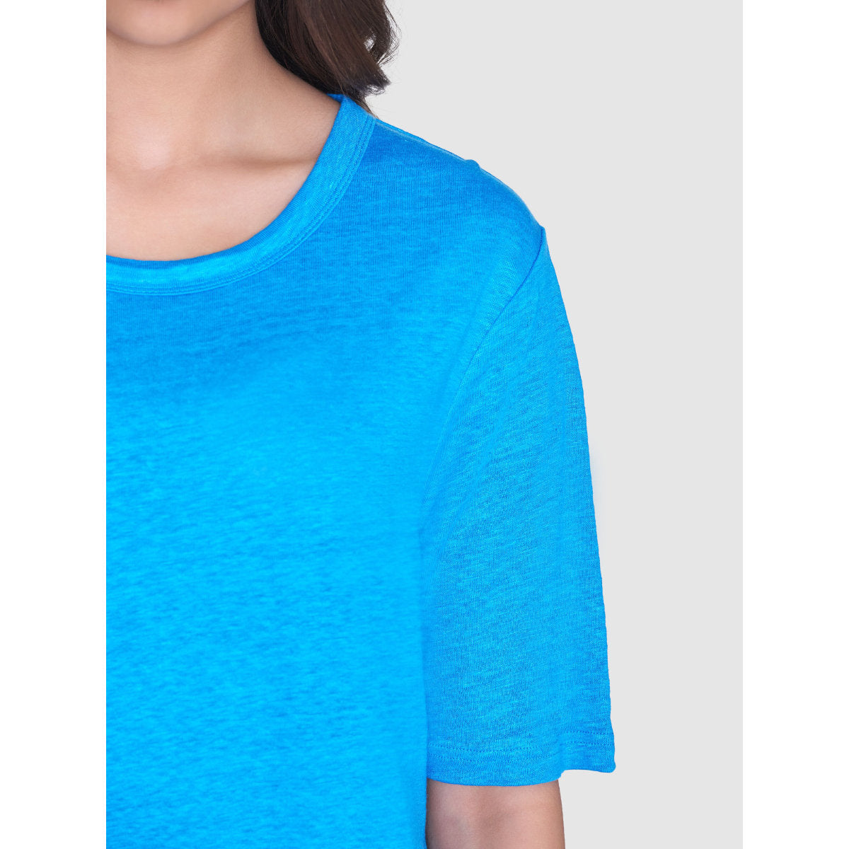 Leinenkleid SHORT SLEEVED aus Bio-Leinen