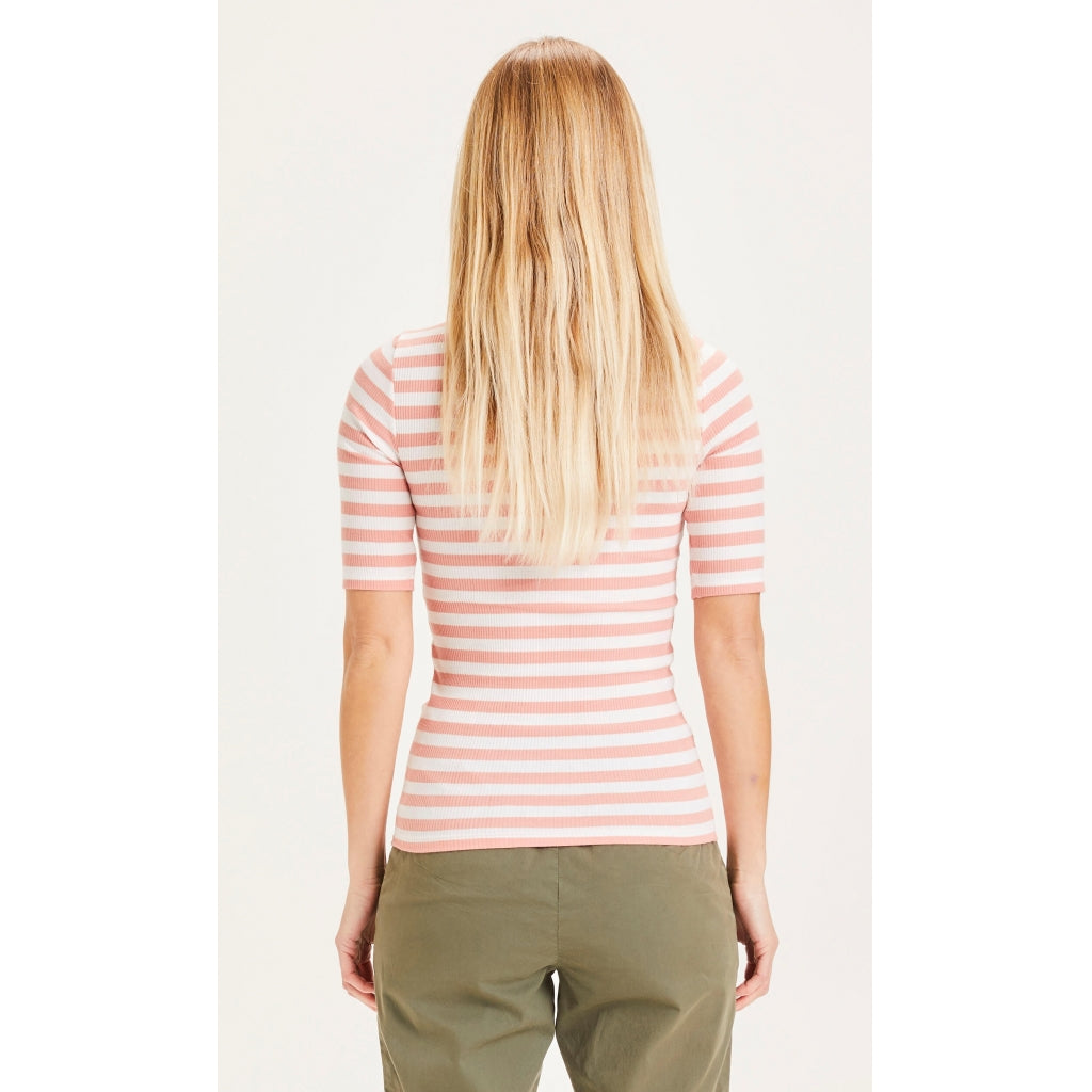 Halbarm-Shirt Canna Gestreift