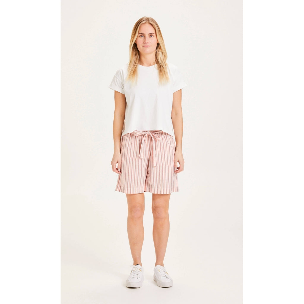 Gestreifte Paperbag Shorts TULIP mit Tencel™