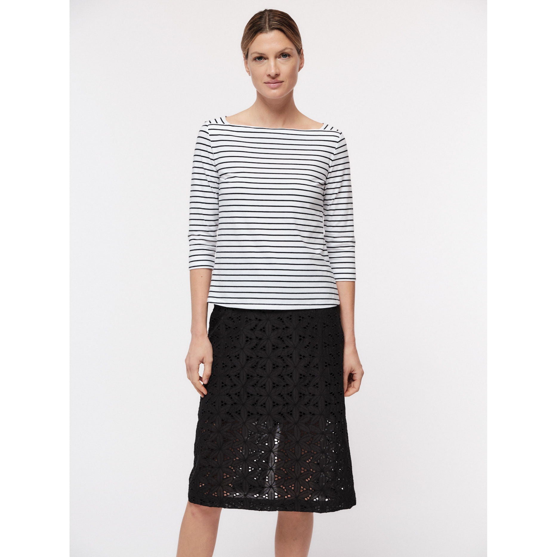 U-Boot Shirt mit Streifen aus Bio-Baumwolle