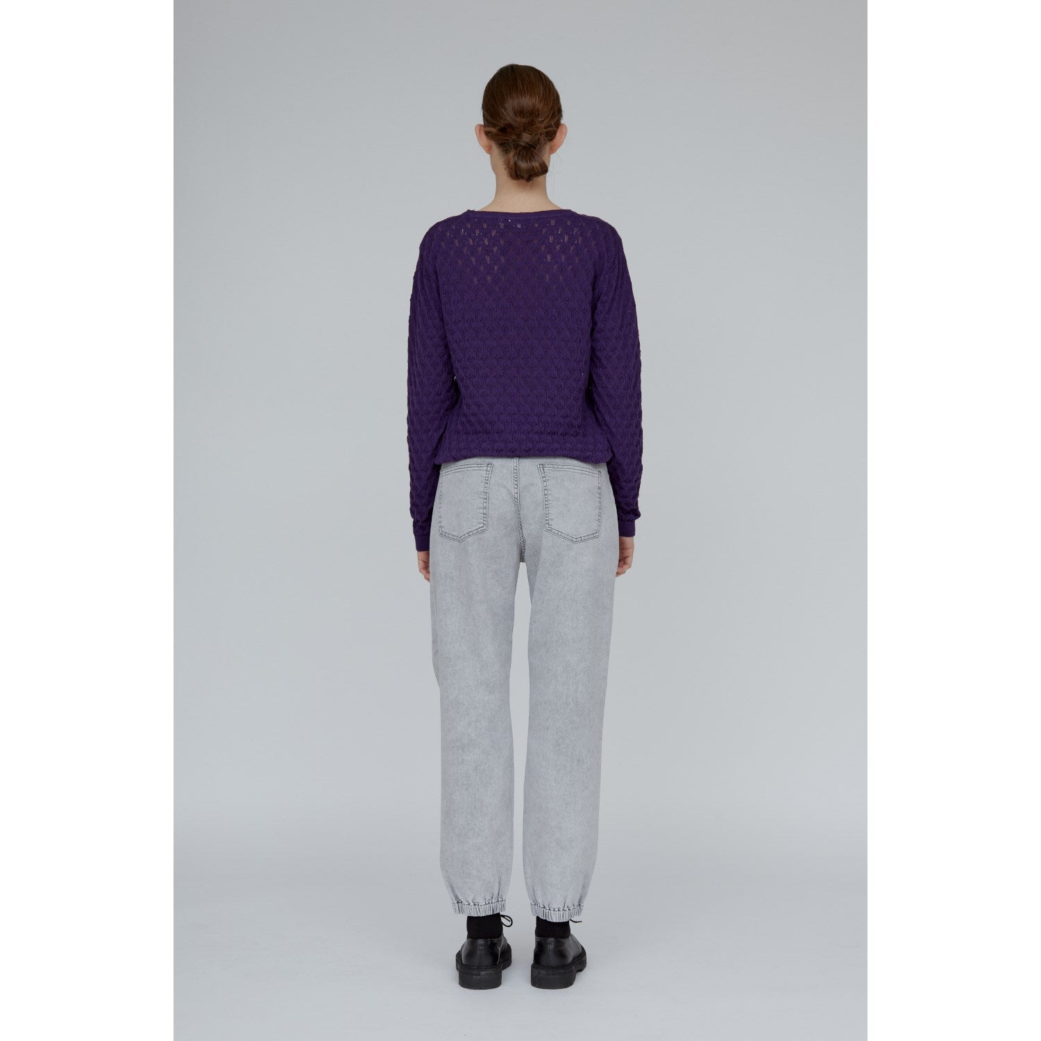 Pullover ISLA aus Bio-Baumwolle mit feinem Strickmuster