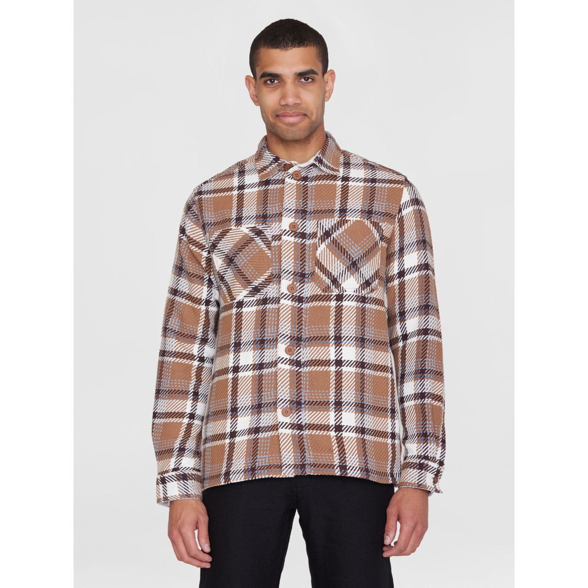 Kariertes Overshirt CHECKED aus Bio-Baumwolle