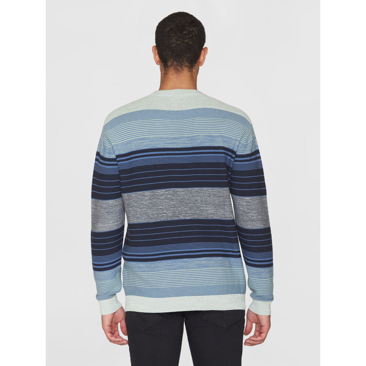 Strickpullover MULTICOLOR STRIPED aus Bio-Baumwolle