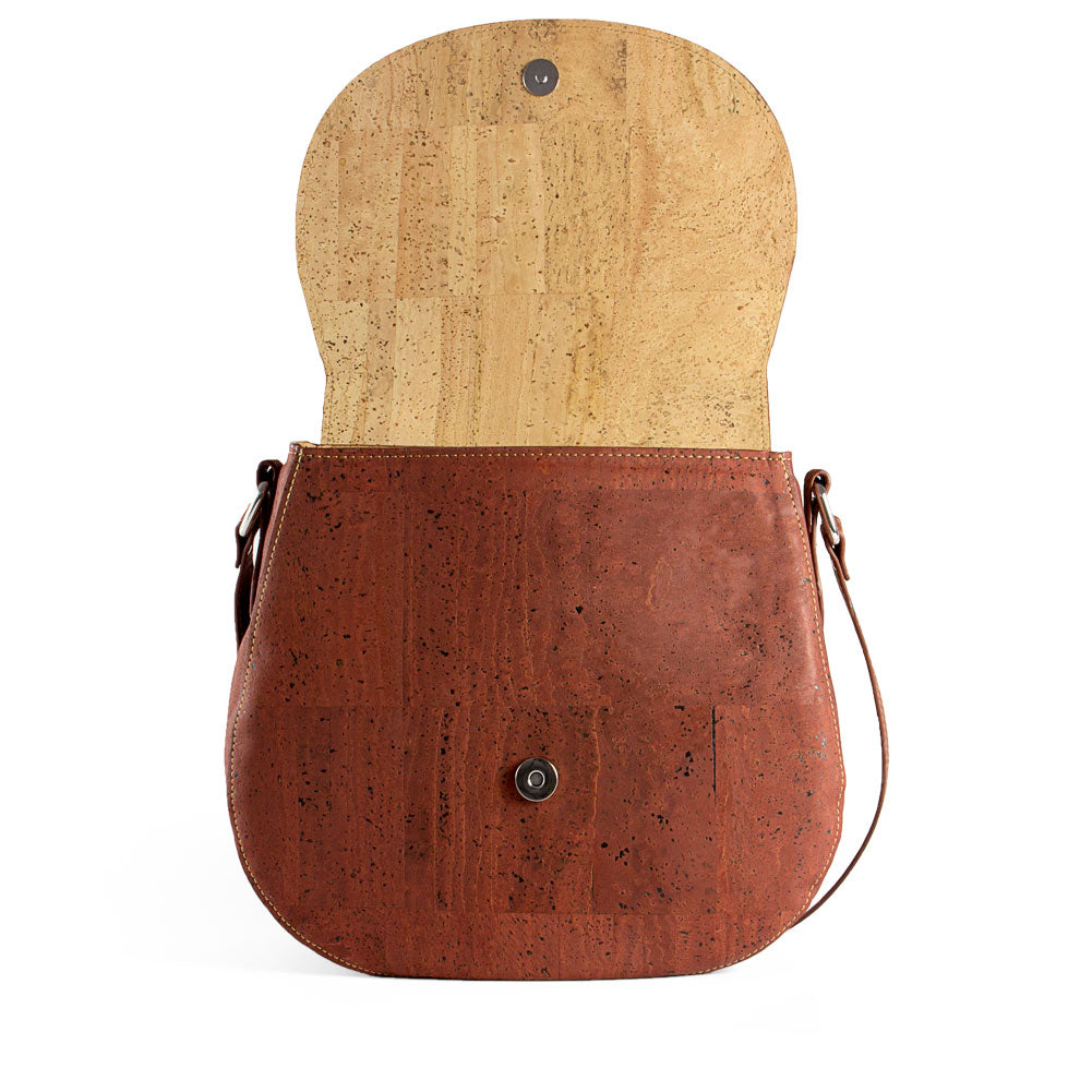 Kork Umhängetasche SADDLE BAG - Red