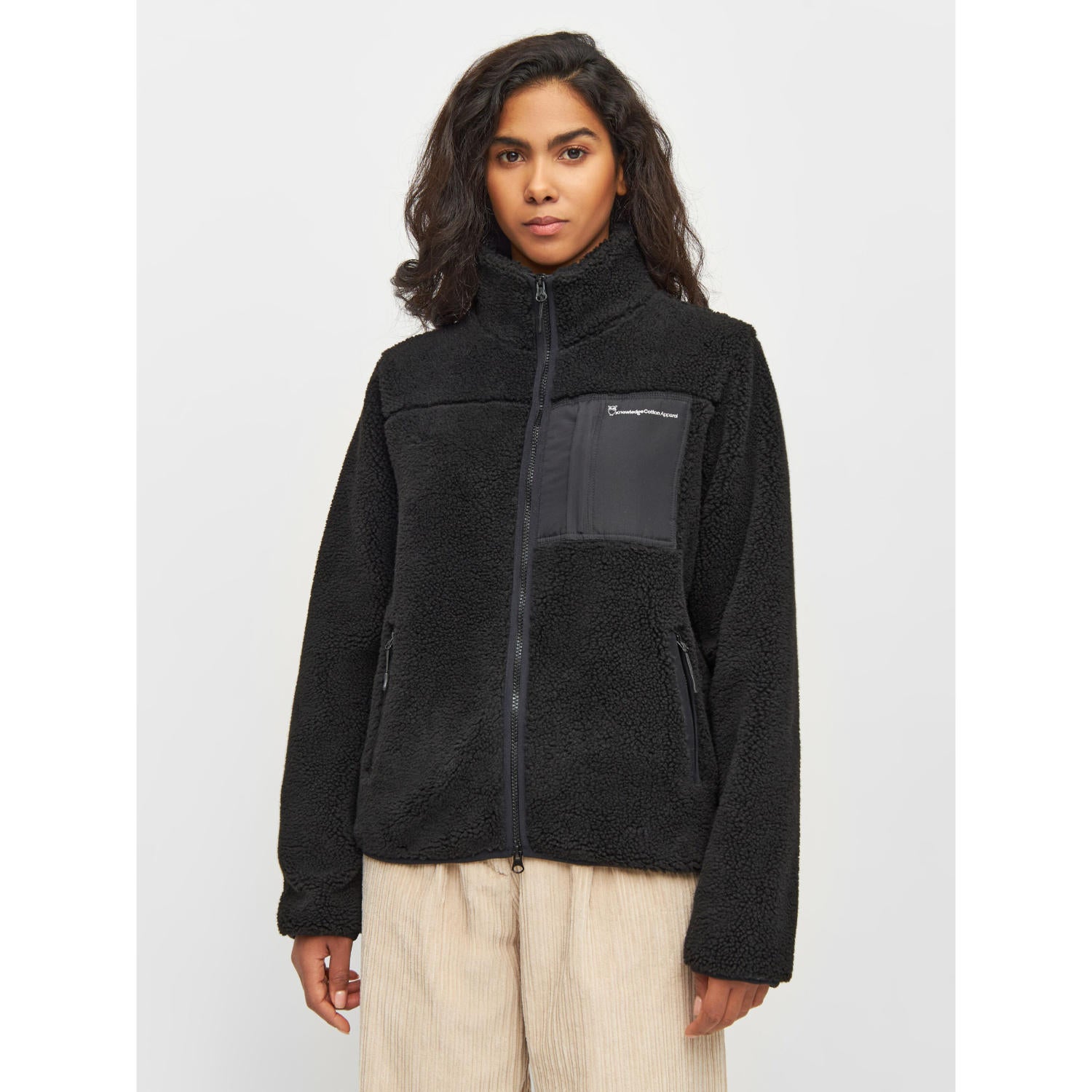 Teddyfleece Jacke HIGH NECK aus recyceltem Polyester