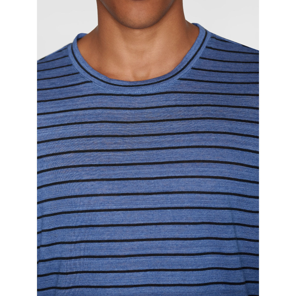 T-Shirt REGULAR STRIPED aus Leinen