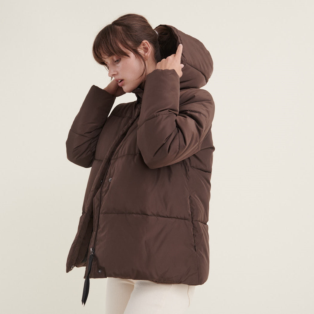 Kurze Pufferjacke DAGMAR aus recyceltem Polyester