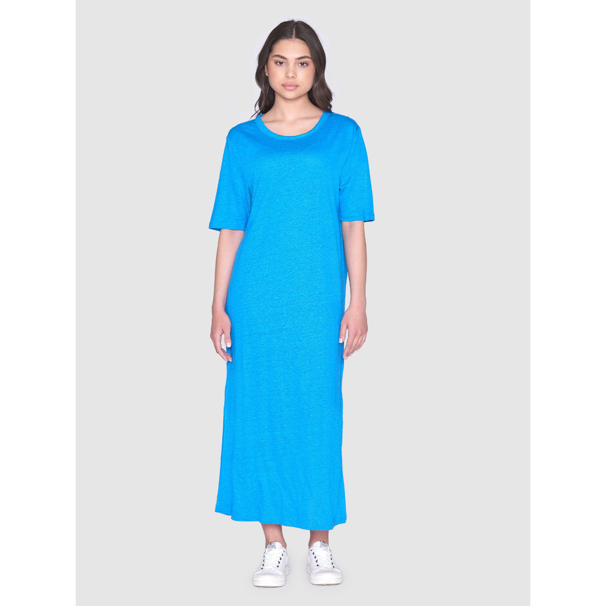 Leinenkleid SHORT SLEEVED aus Bio-Leinen