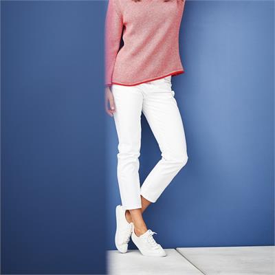 5-Pocket-Hose Carla 7/8-Länge Weiß