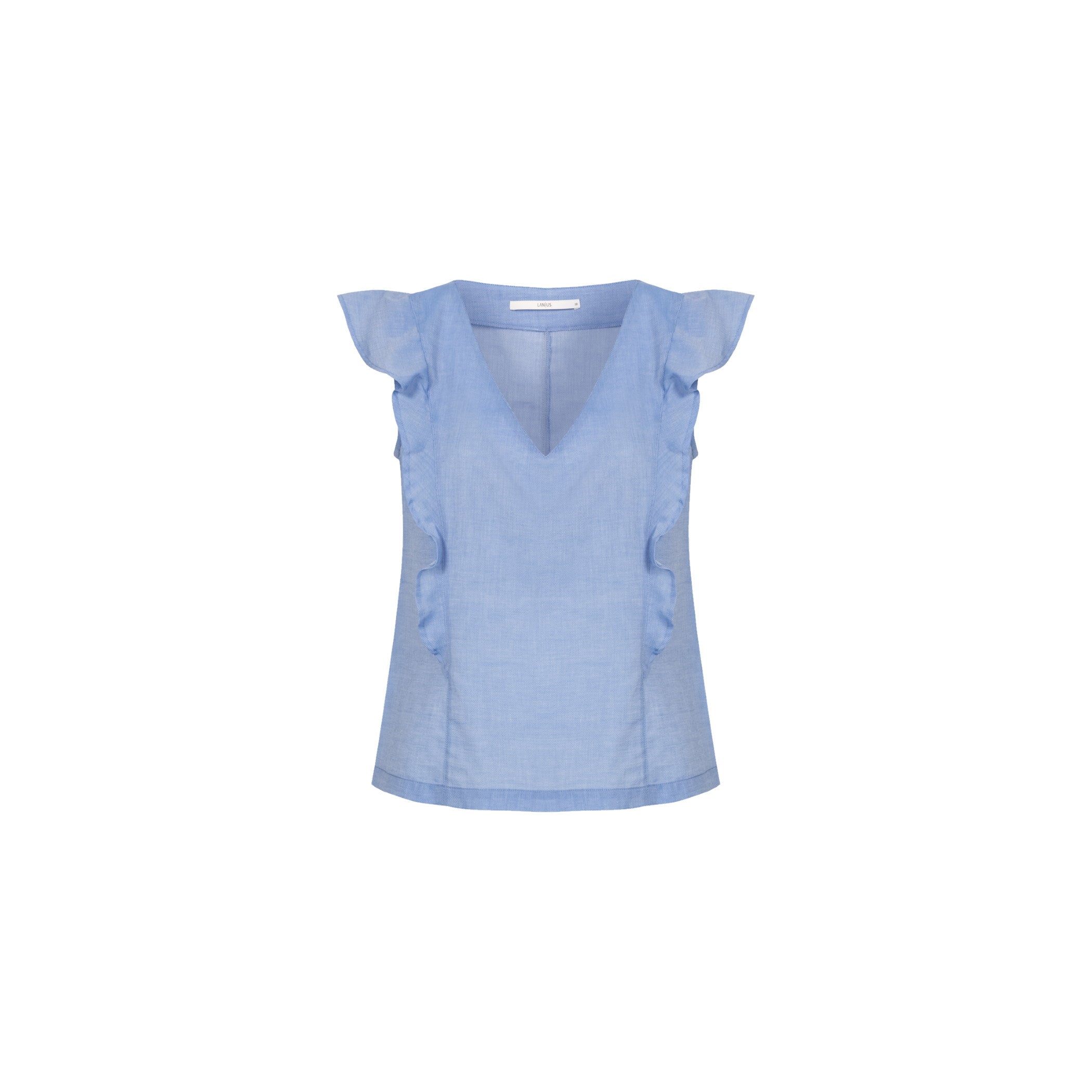 Chambray Blusentop aus Bio-Baumwolle