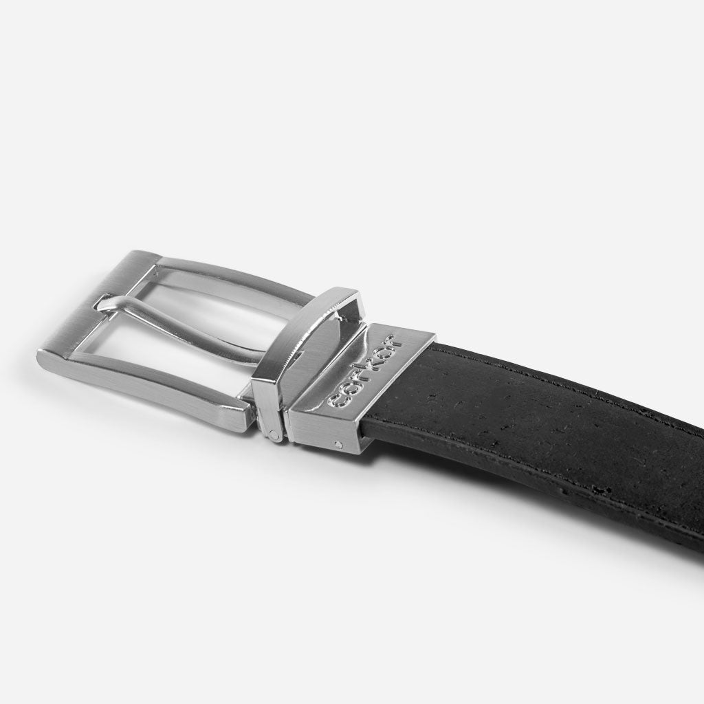 Kork Gürtel 3cm Wendbar 271 Schwarz/Braun