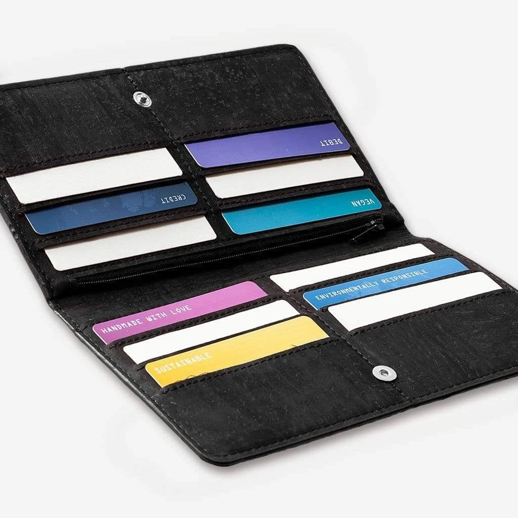 Kork Langes Portemonnaie Slim