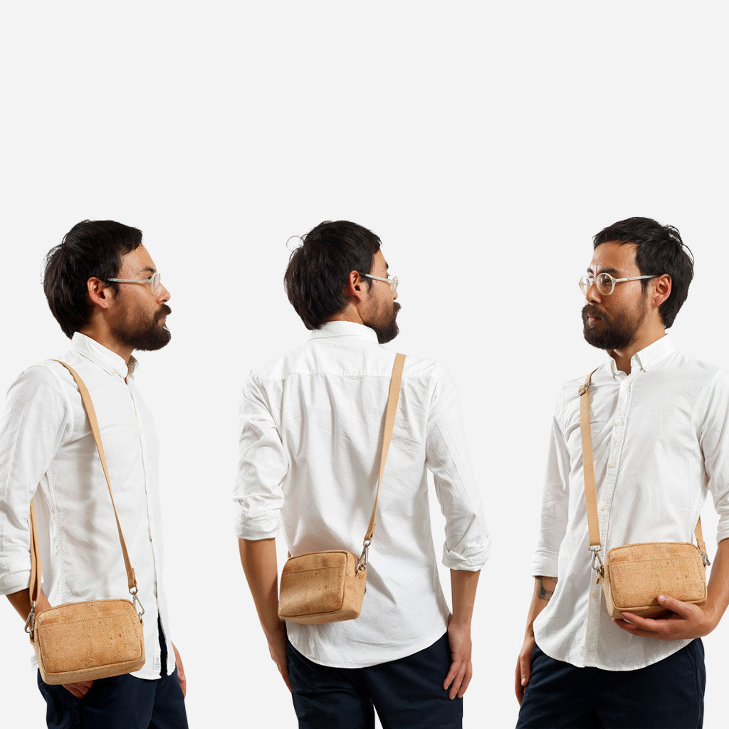 Kork Horizontal Crossbody Tasche