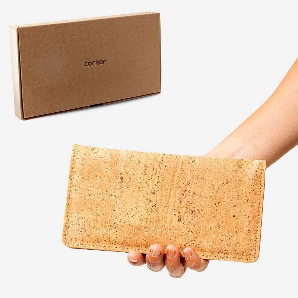 Kork Langes Portemonnaie Slim