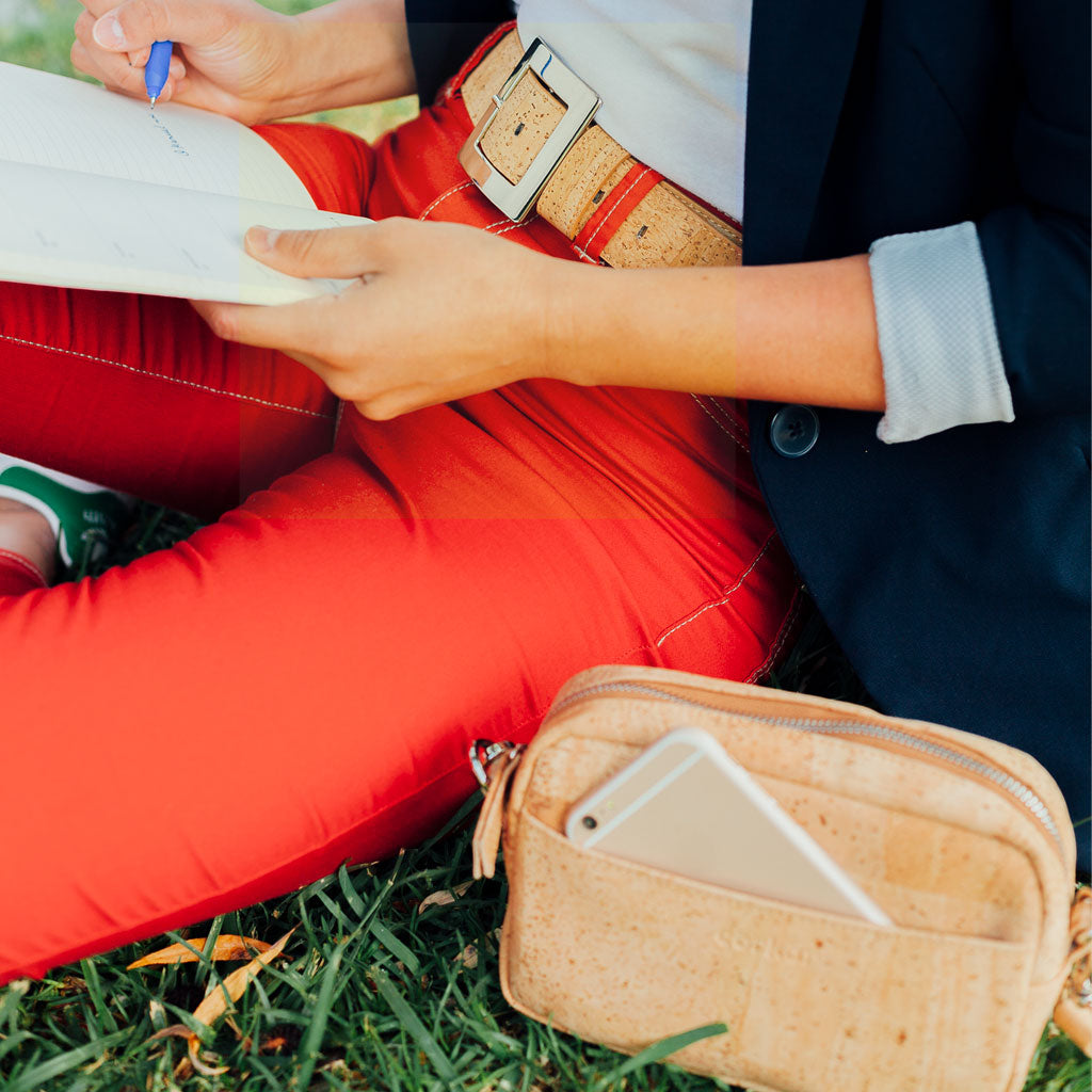 Kork Horizontal Crossbody Tasche