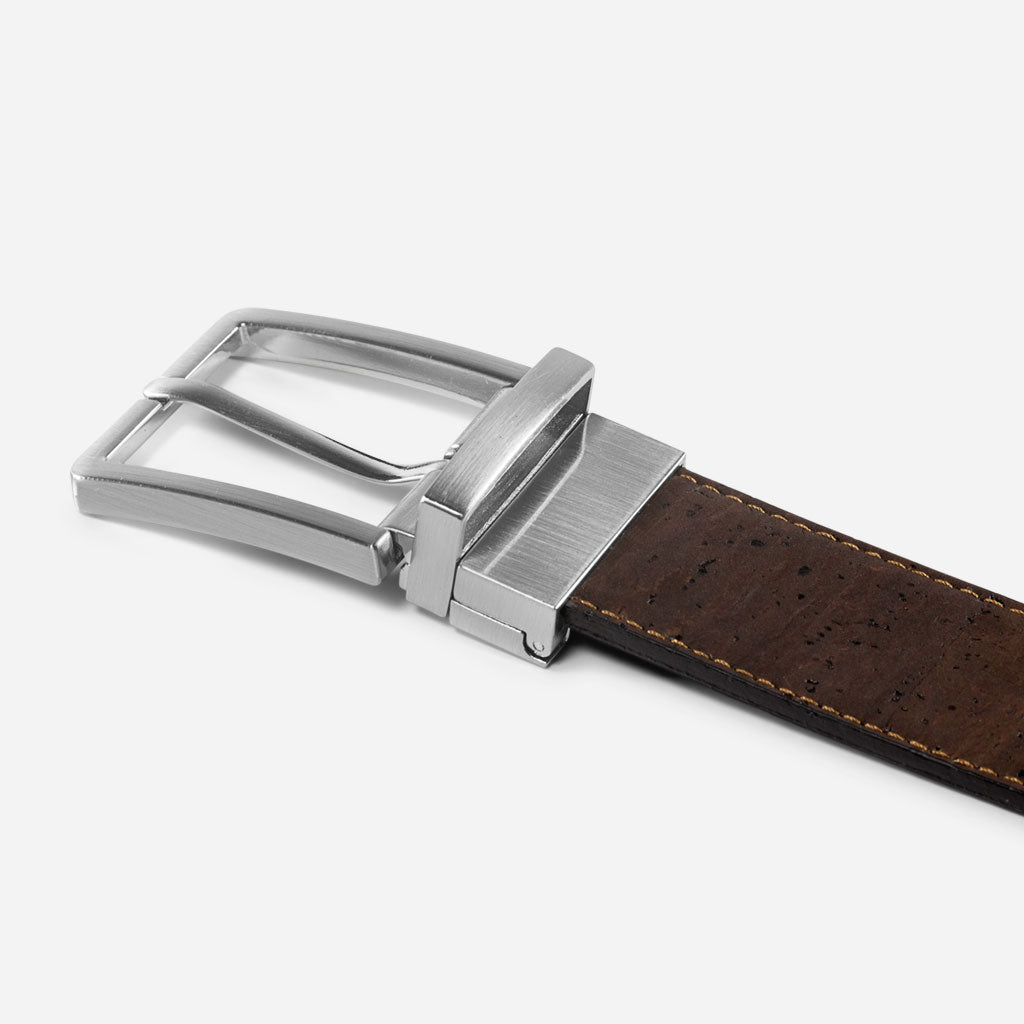 Kork Gürtel 3,5cm Wendbar 272 Schwarz/Braun