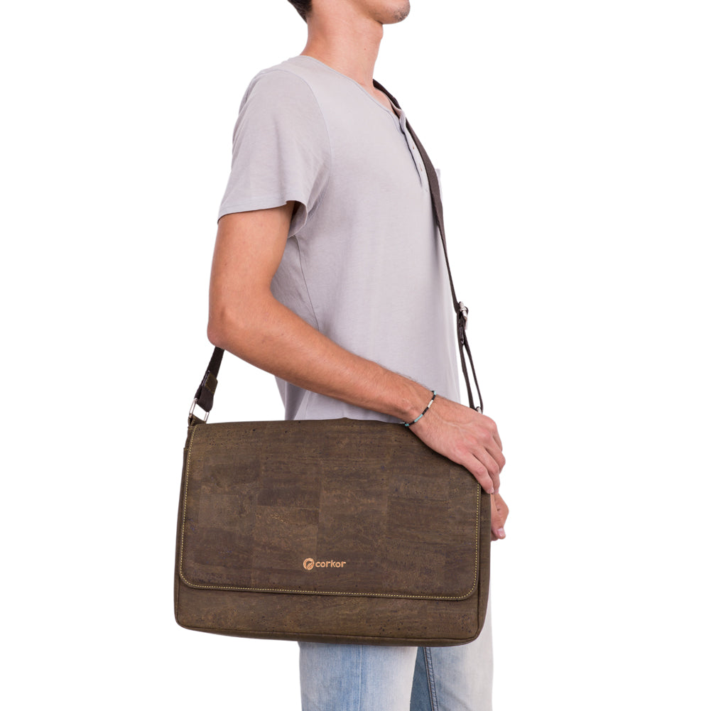 Kork Messenger Laptop-Tasche
