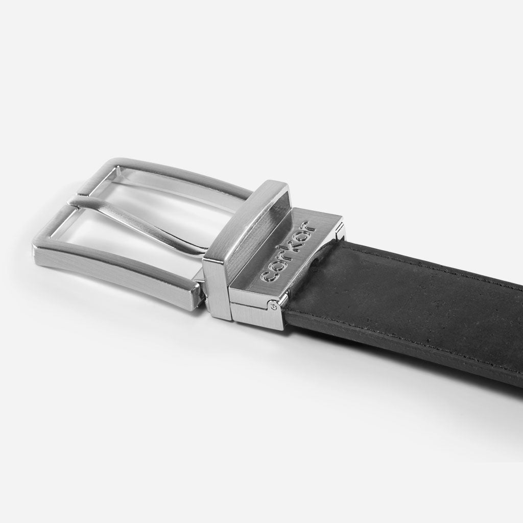 Kork Gürtel 3,5cm Wendbar 272 Schwarz/Braun