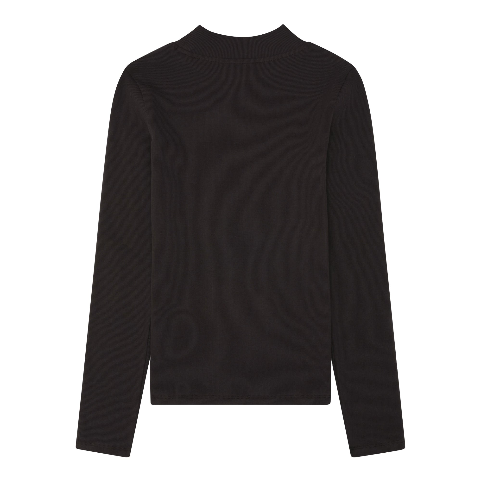 Rib Langarm Shirt HIGH NECK aus Bio-Baumwolle