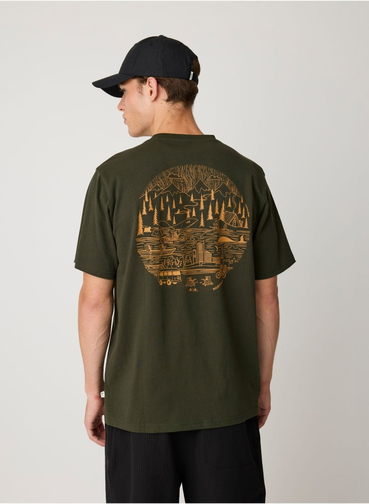 T-Shirt mit Rückenprint aus Bio-Baumwolle