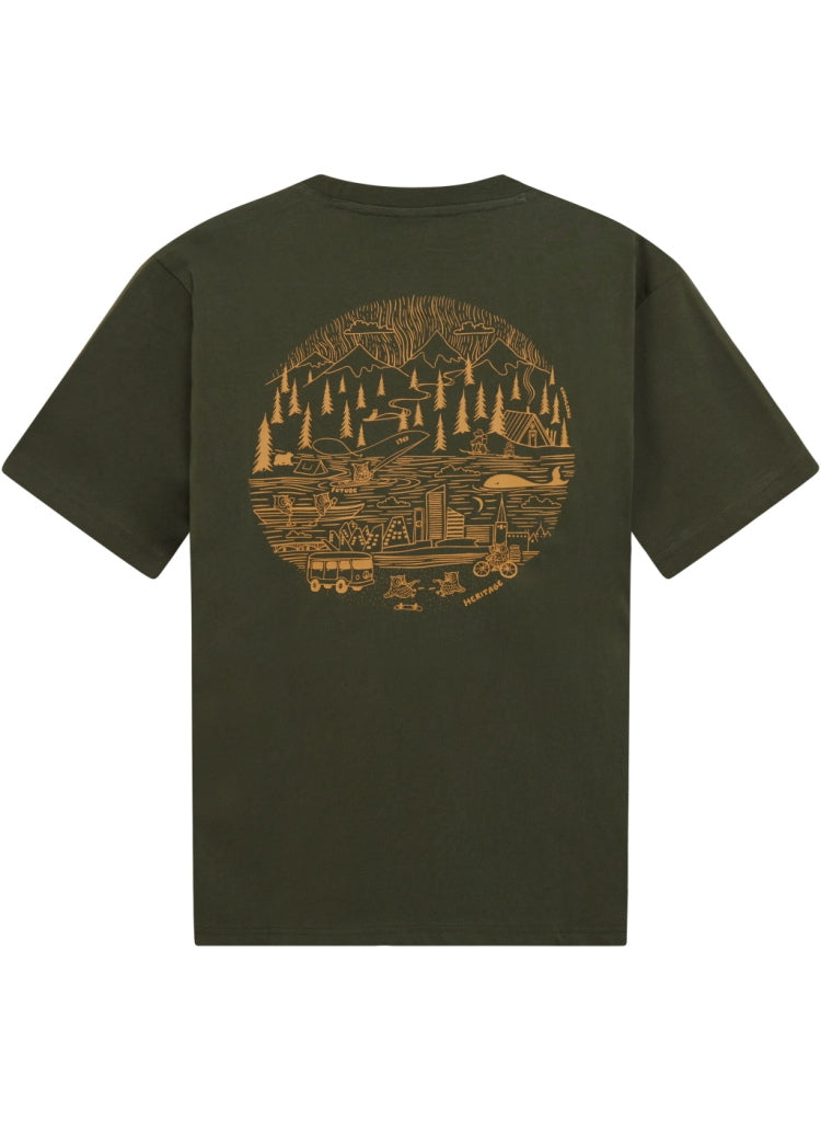 T-Shirt mit Rückenprint aus Bio-Baumwolle