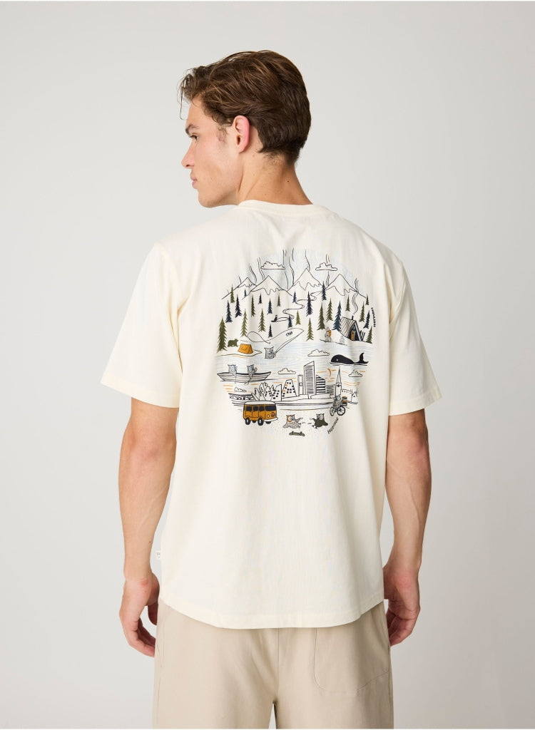 T-Shirt mit Rückenprint aus Bio-Baumwolle