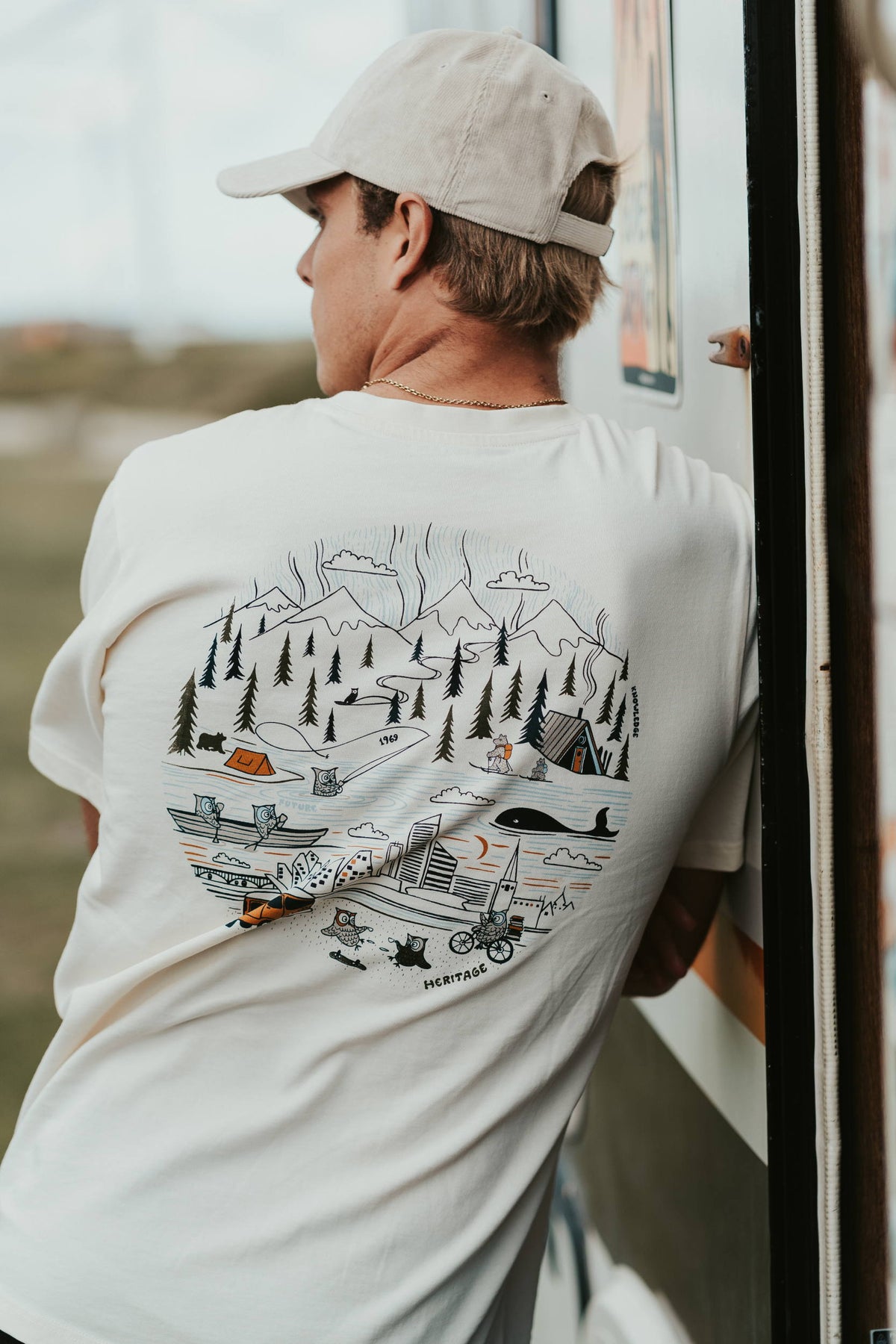 T-Shirt mit Rückenprint aus Bio-Baumwolle