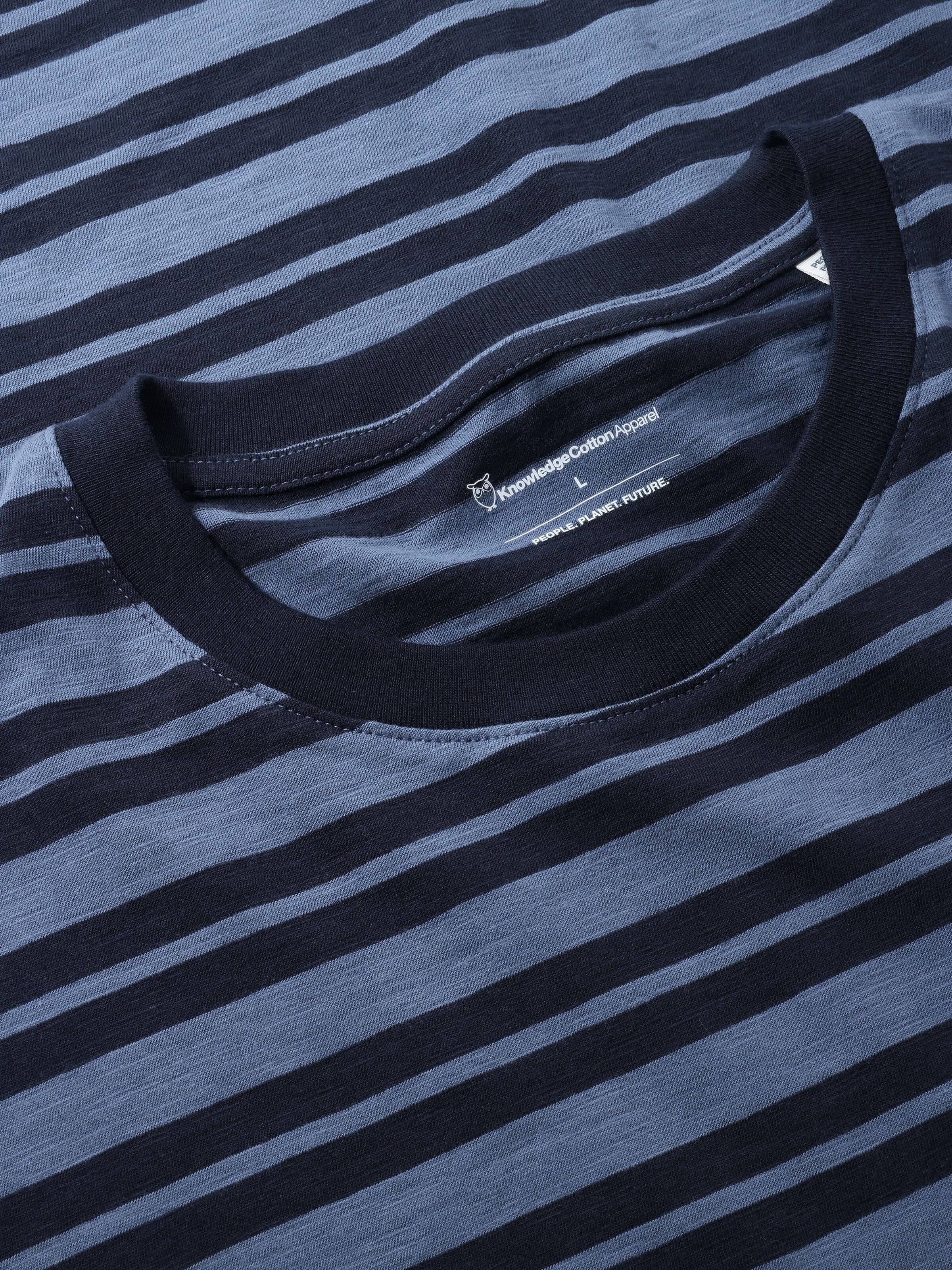 Getreiftes T-Shirt aus Bio-Baumwolle