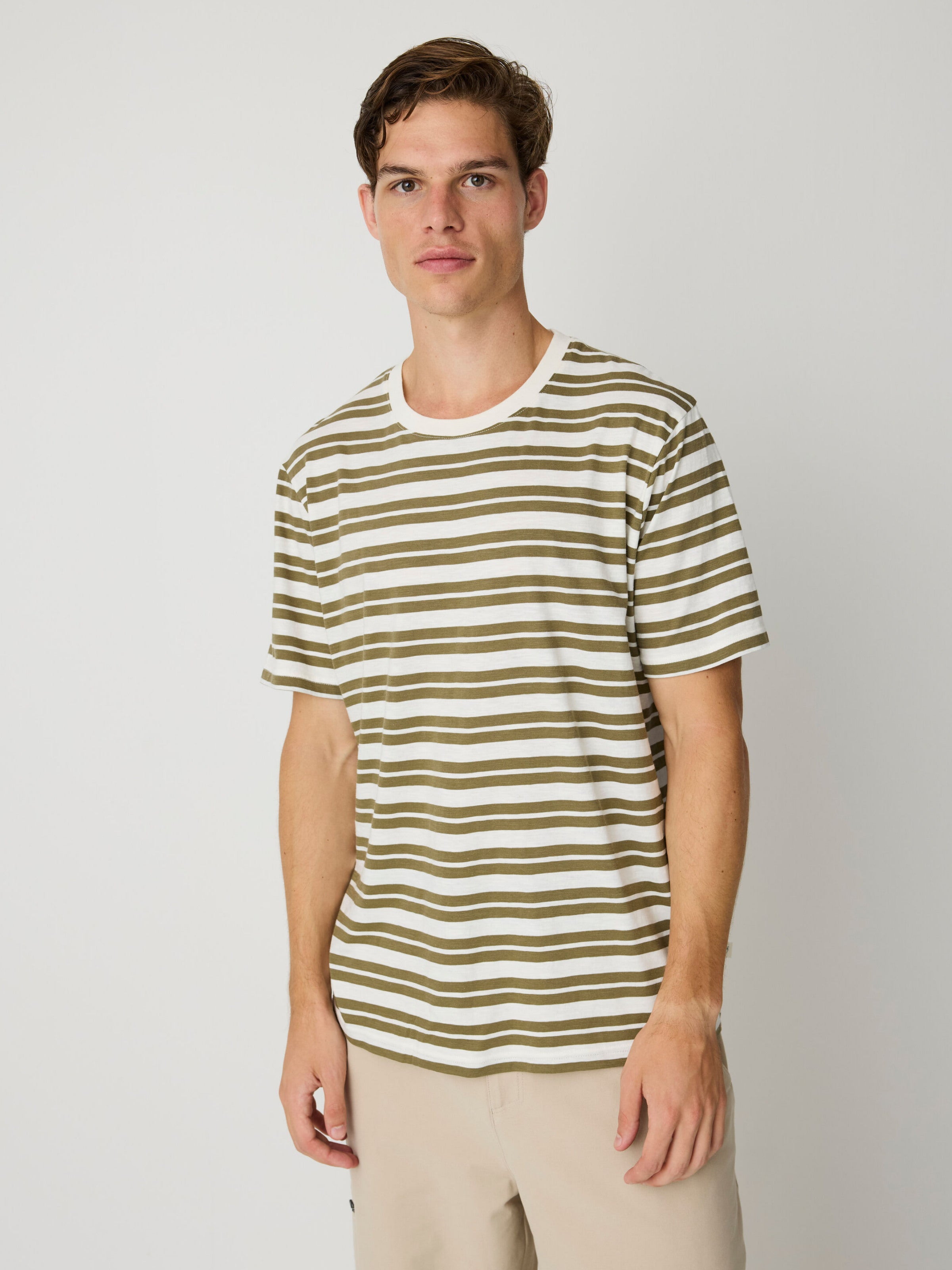 Getreiftes T-Shirt aus Bio-Baumwolle