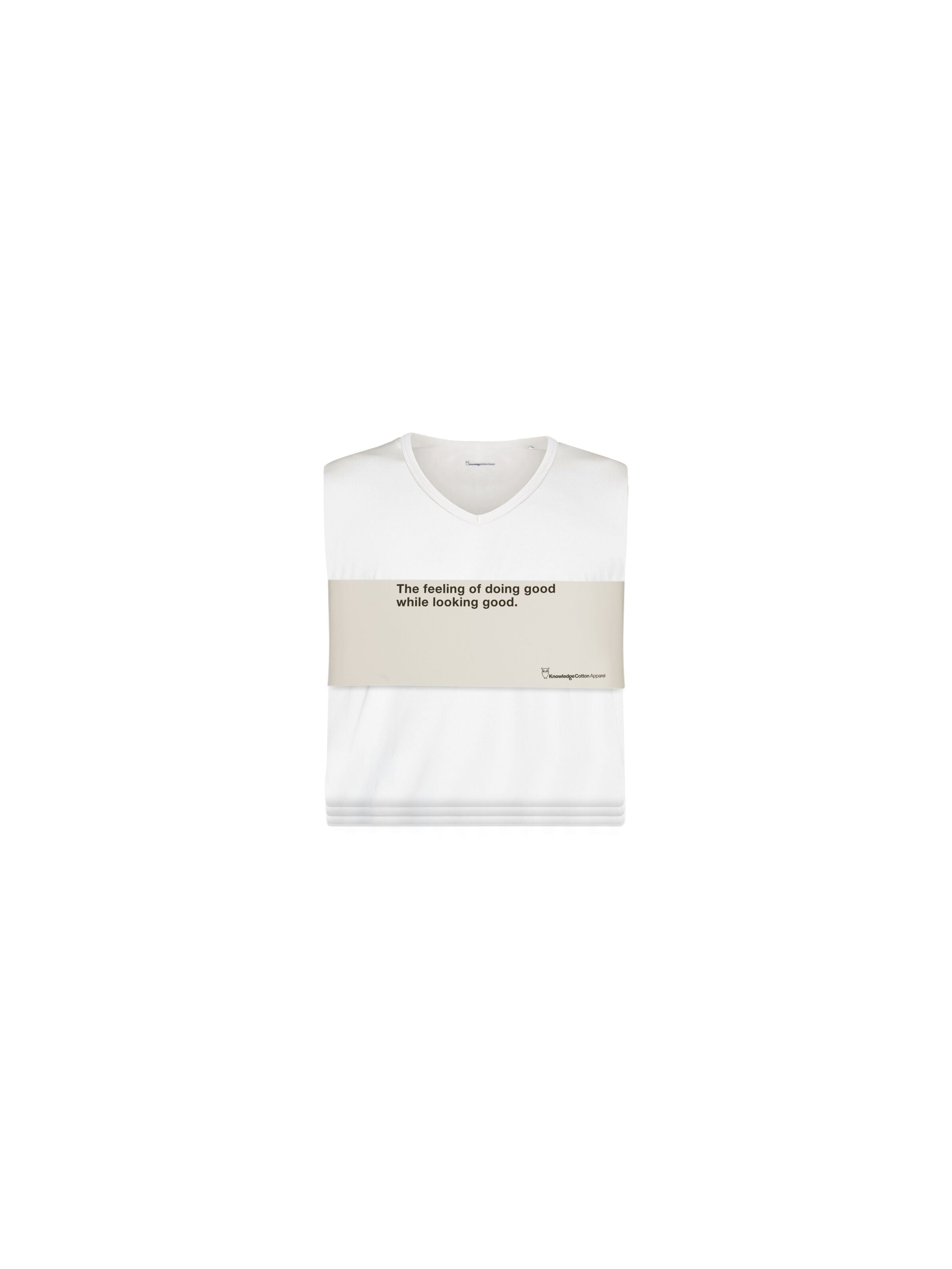 3-Pack Basic T-Shirts mit V-Ausschnitt aus Bio-Baumwolle