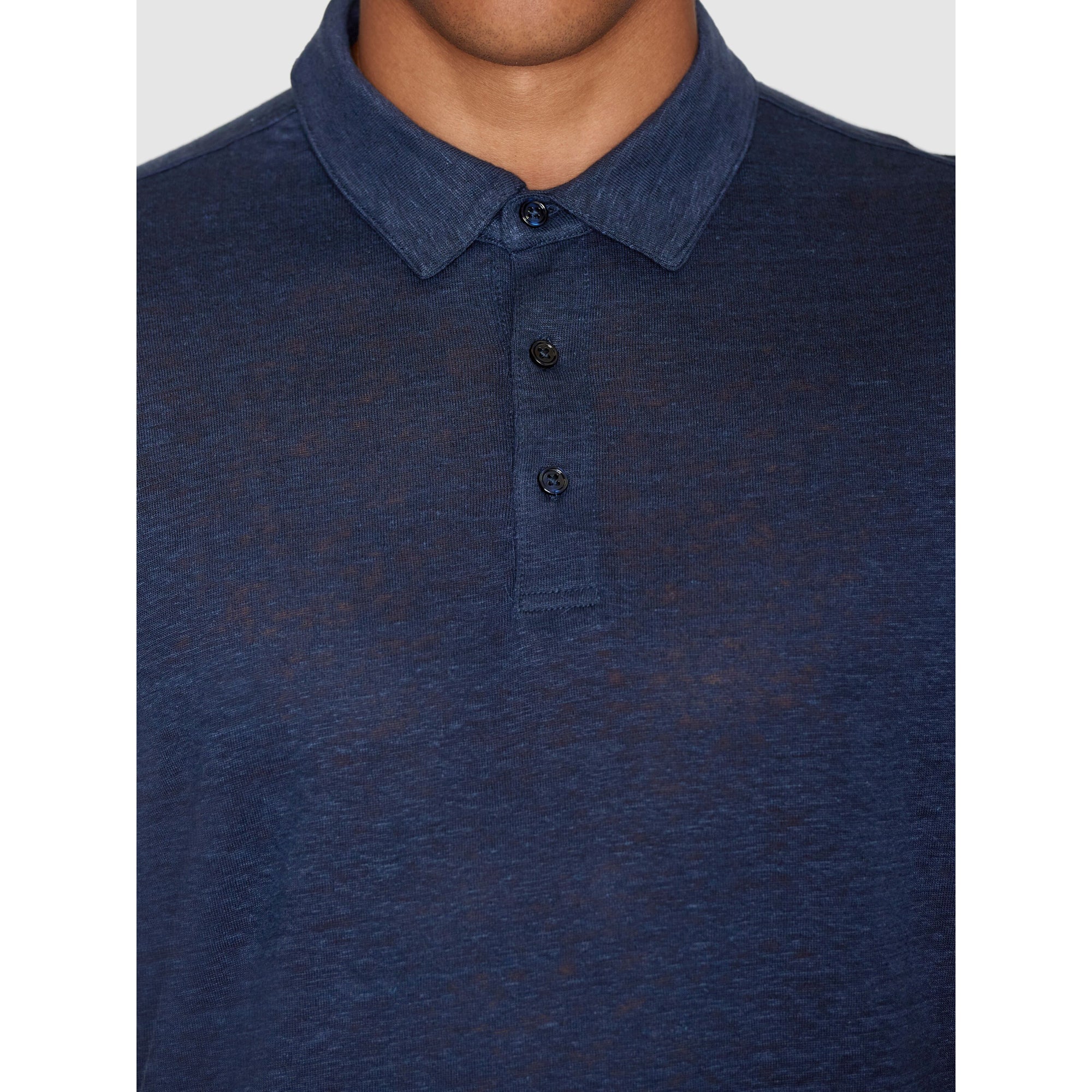 Poloshirt Regular aus Bio-Leinen