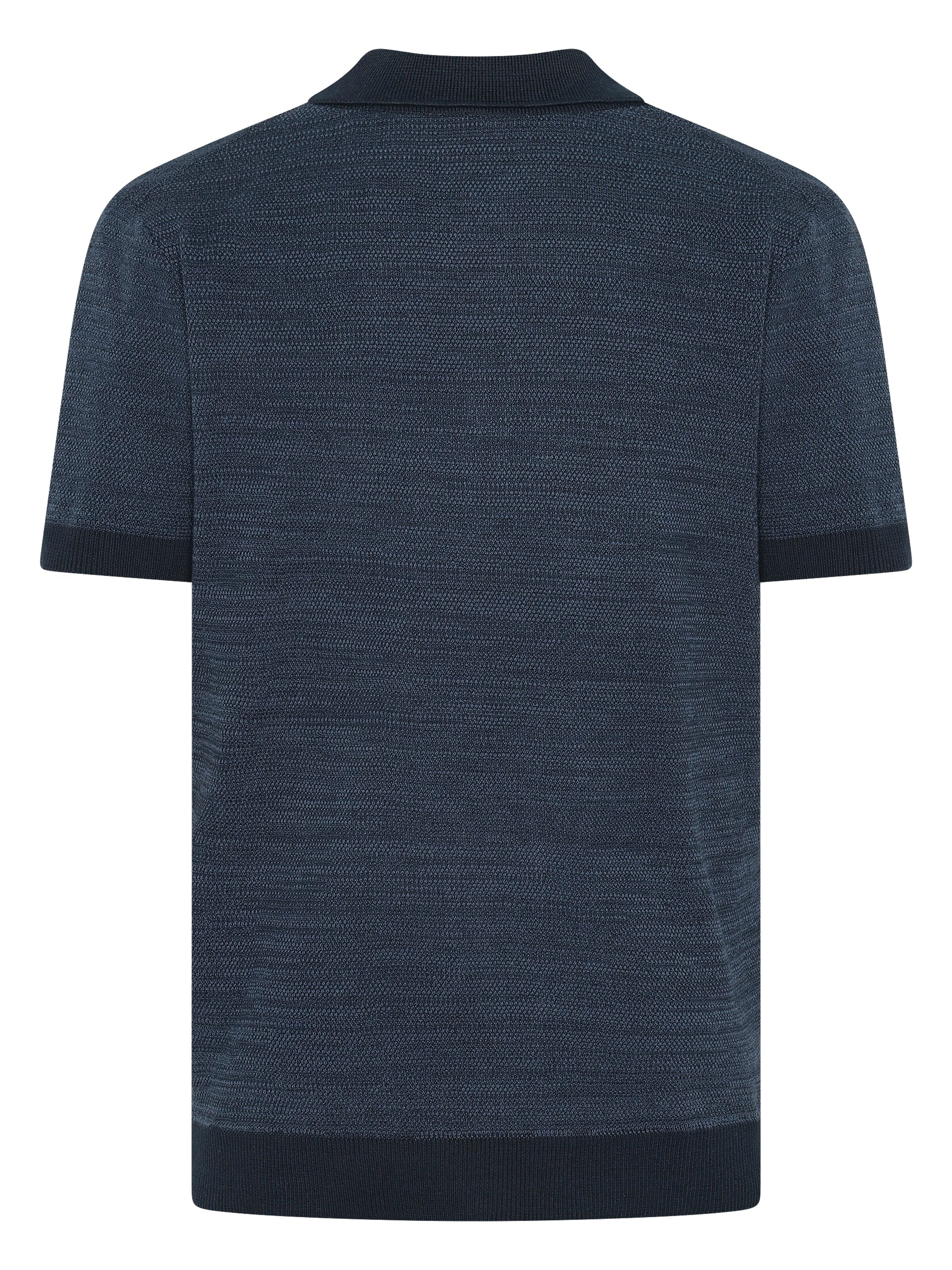 Gestricktes Kurzarm-Poloshirt aus Bio-Baumwolle