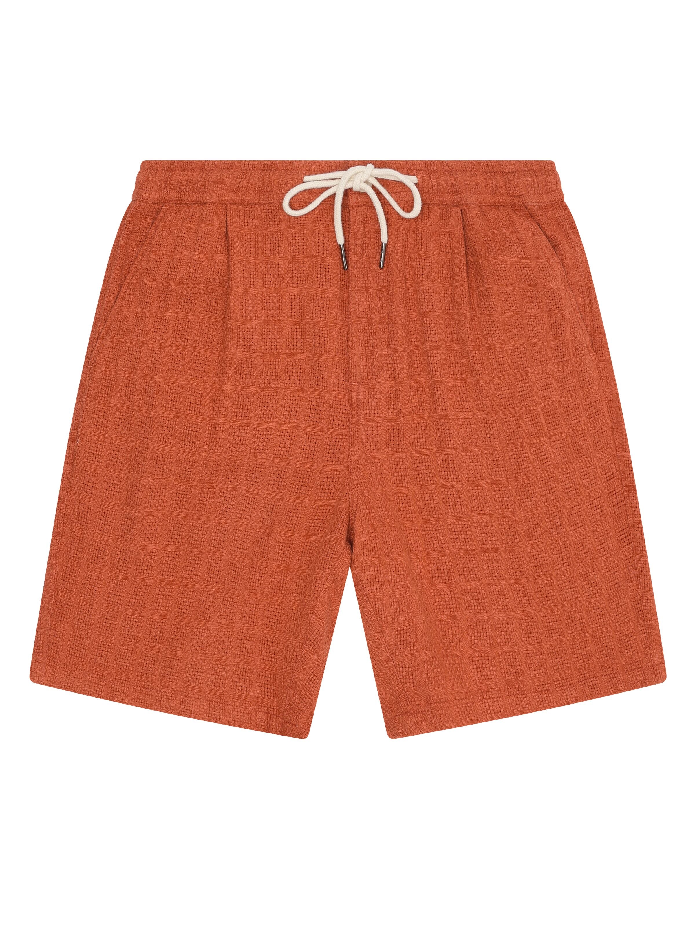 Lockere Shorts FIG mit Strucktur aus Bio-Baumwolle