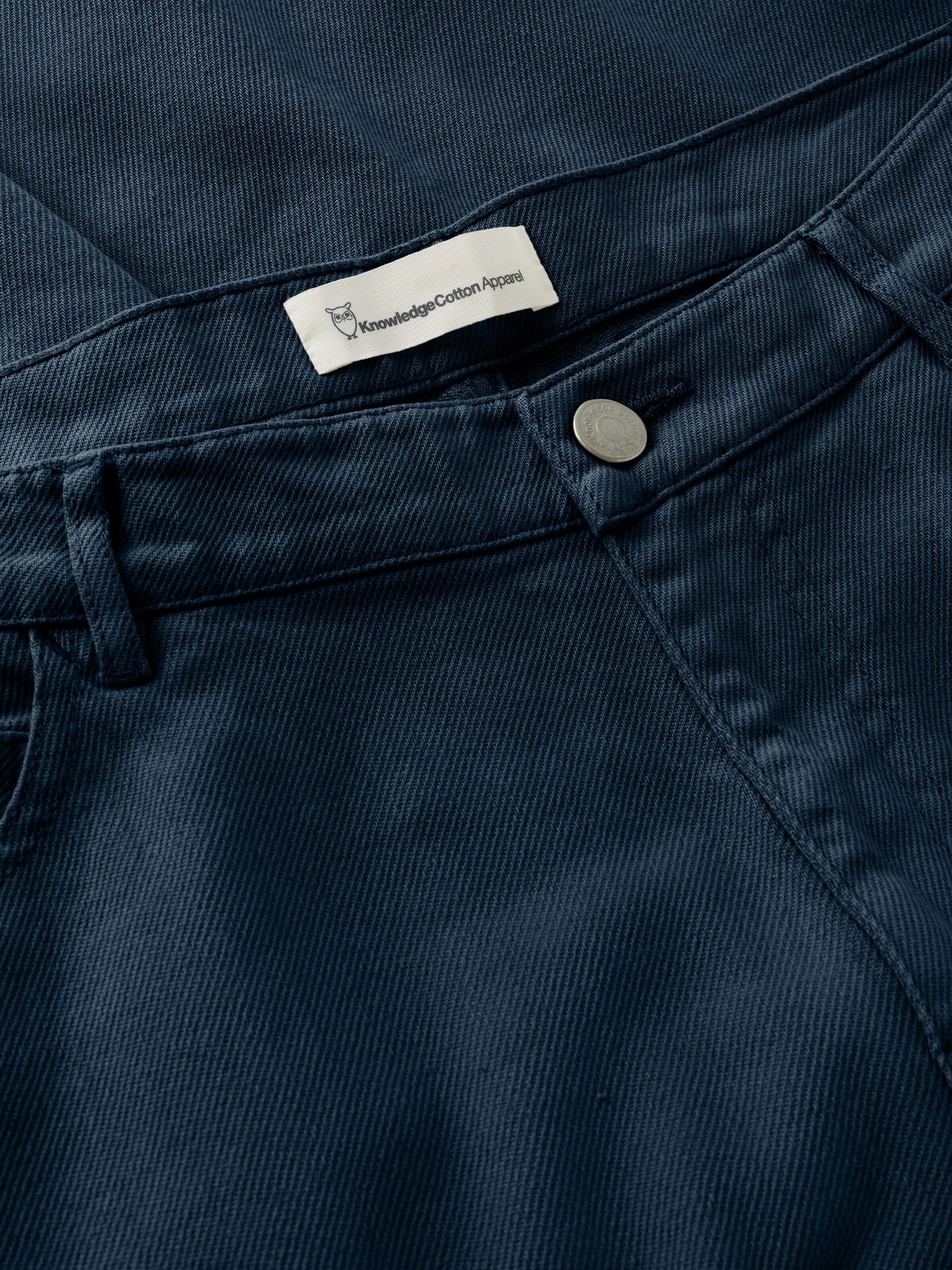 Flint weite Twill-Hose aus Bio-Baumwolle