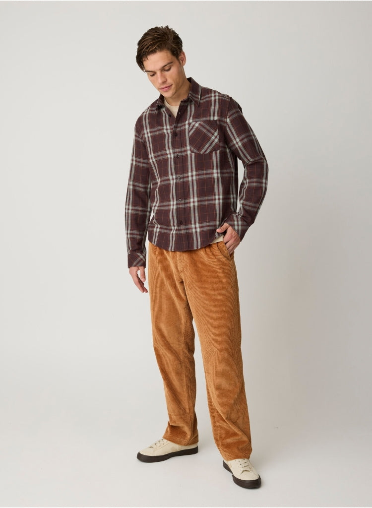 Lockere Cordhose FIG mit Kordelzug aus Bio-Baumwolle