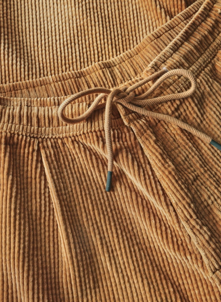 Lockere Cordhose FIG mit Kordelzug aus Bio-Baumwolle