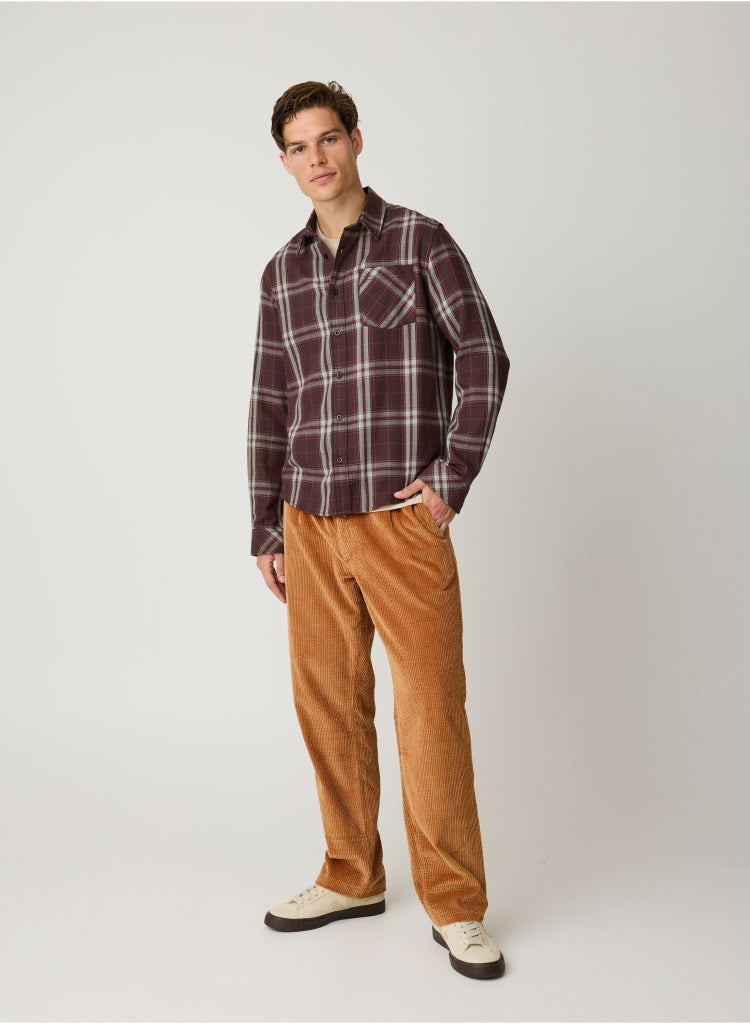 Lockere Cordhose FIG mit Kordelzug aus Bio-Baumwolle