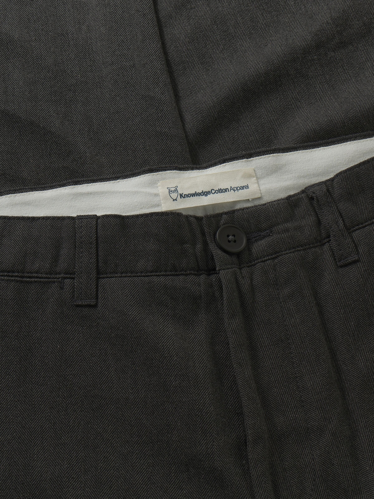 Chino-Hose CHUCK mit Fischgrätmuster - Regular Fit - aus Bio-Baumwolle