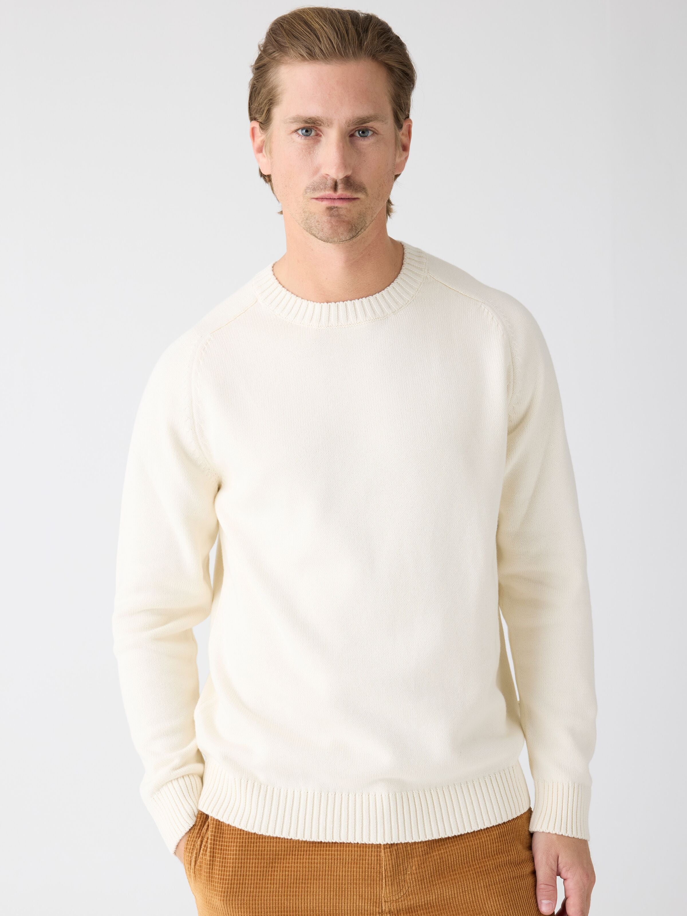 Strickpullover CREW NECK aus Bio-Baumwolle