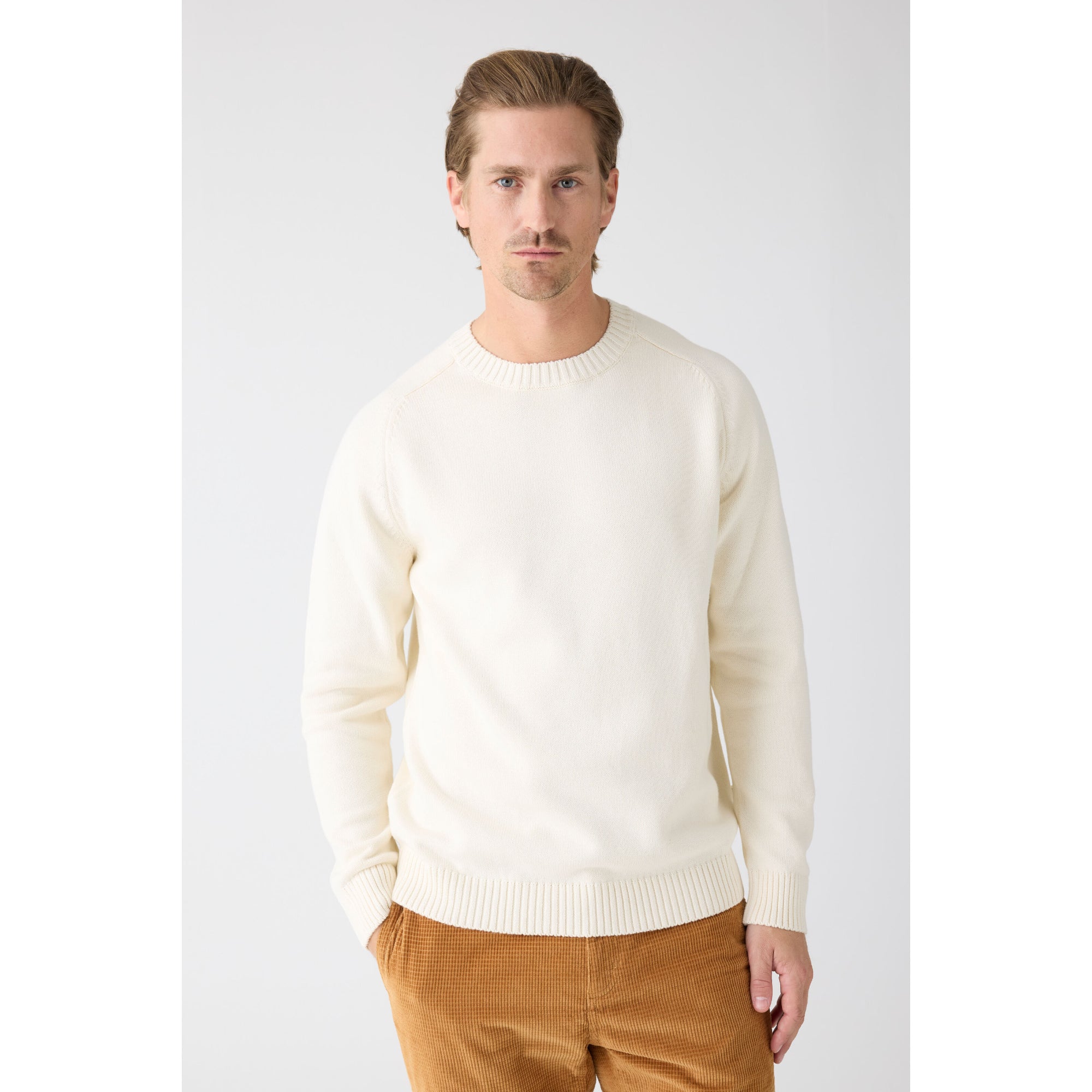 Strickpullover CREW NECK aus Bio-Baumwolle