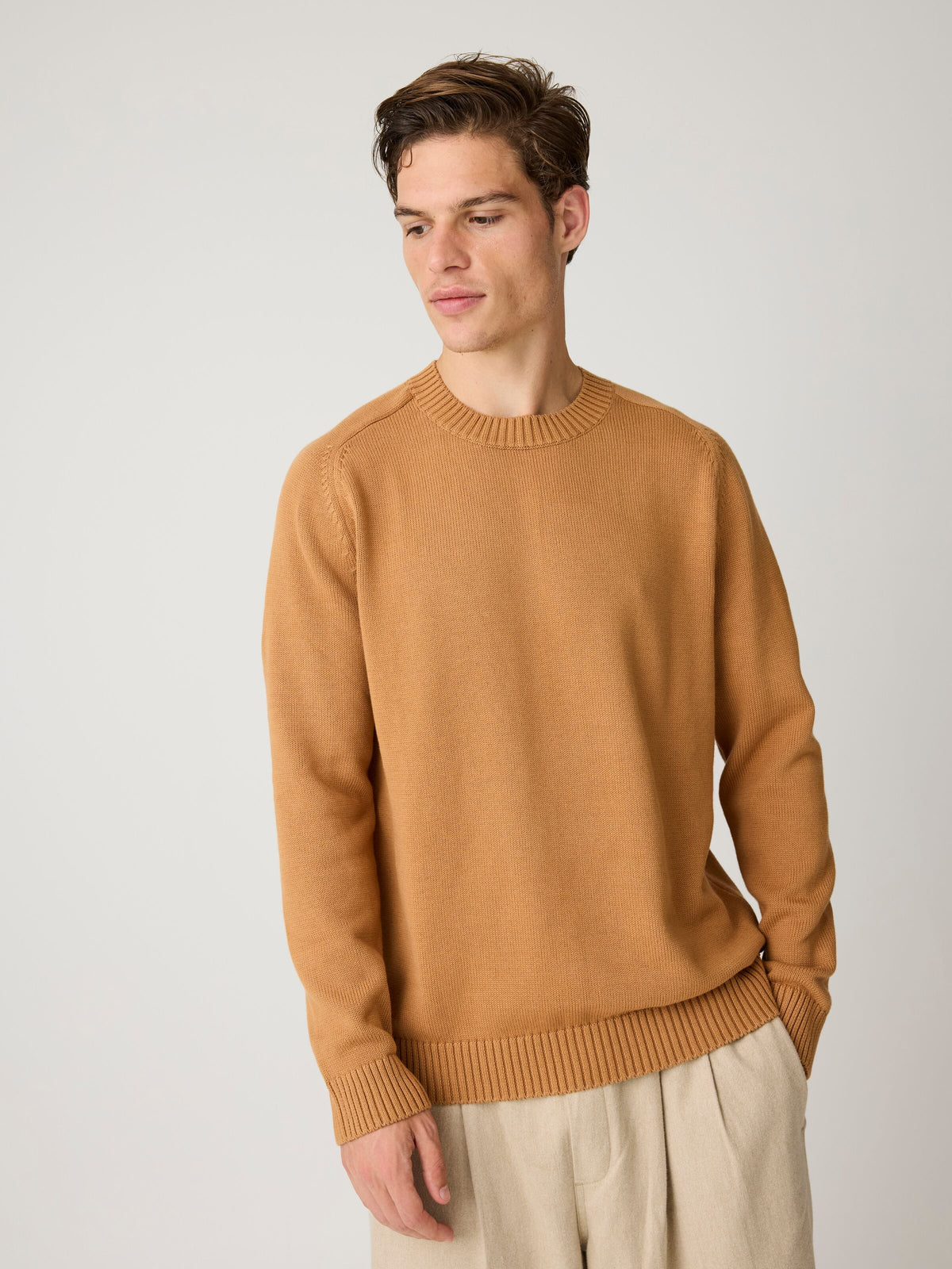 Strickpullover CREW NECK aus Bio-Baumwolle