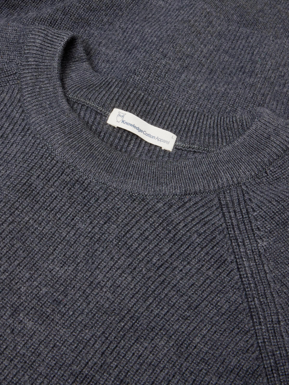 Rundhalsausschnitt-Pullover aus Bio-Merinowolle
