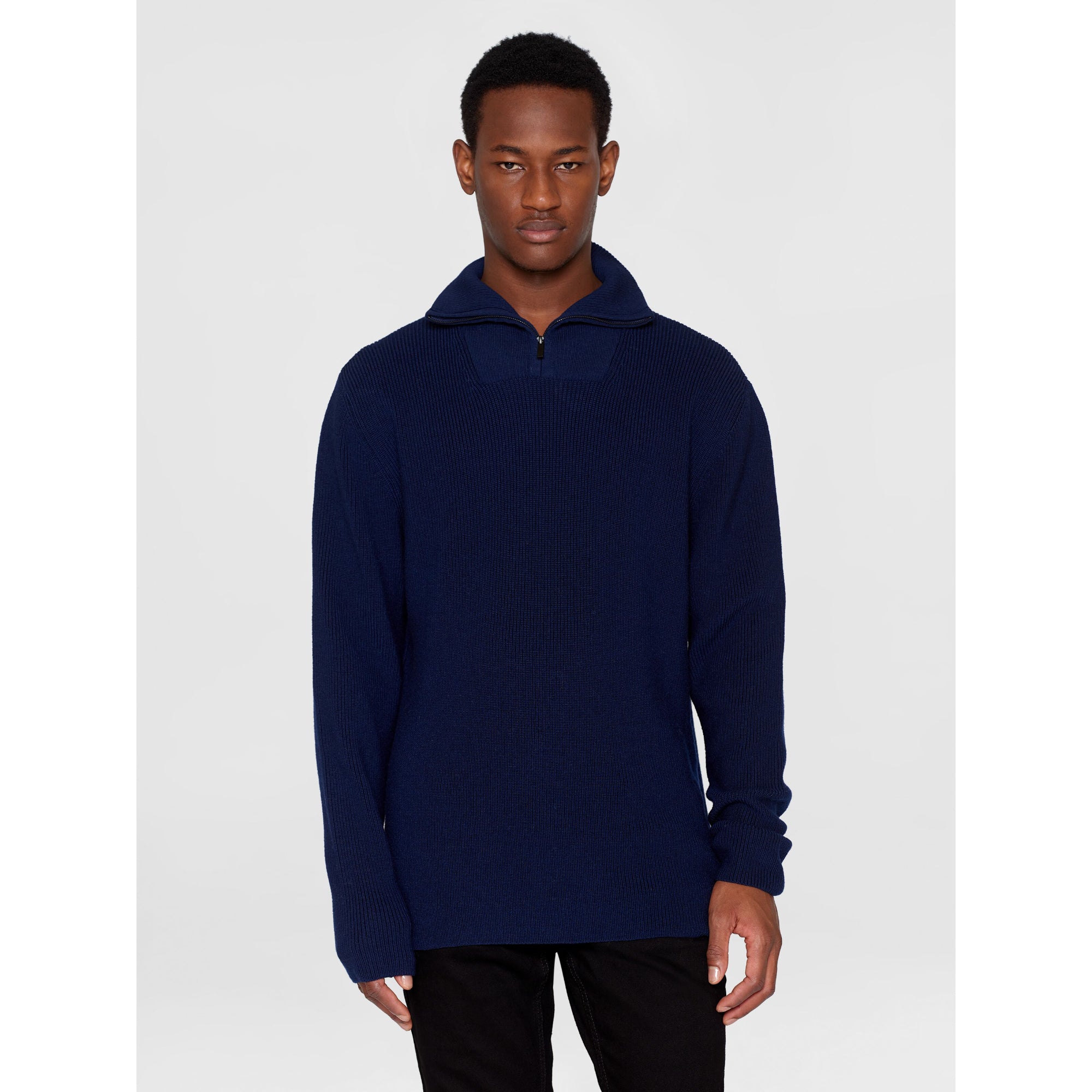 Stricktroyer HALF ZIP aus Merinowolle