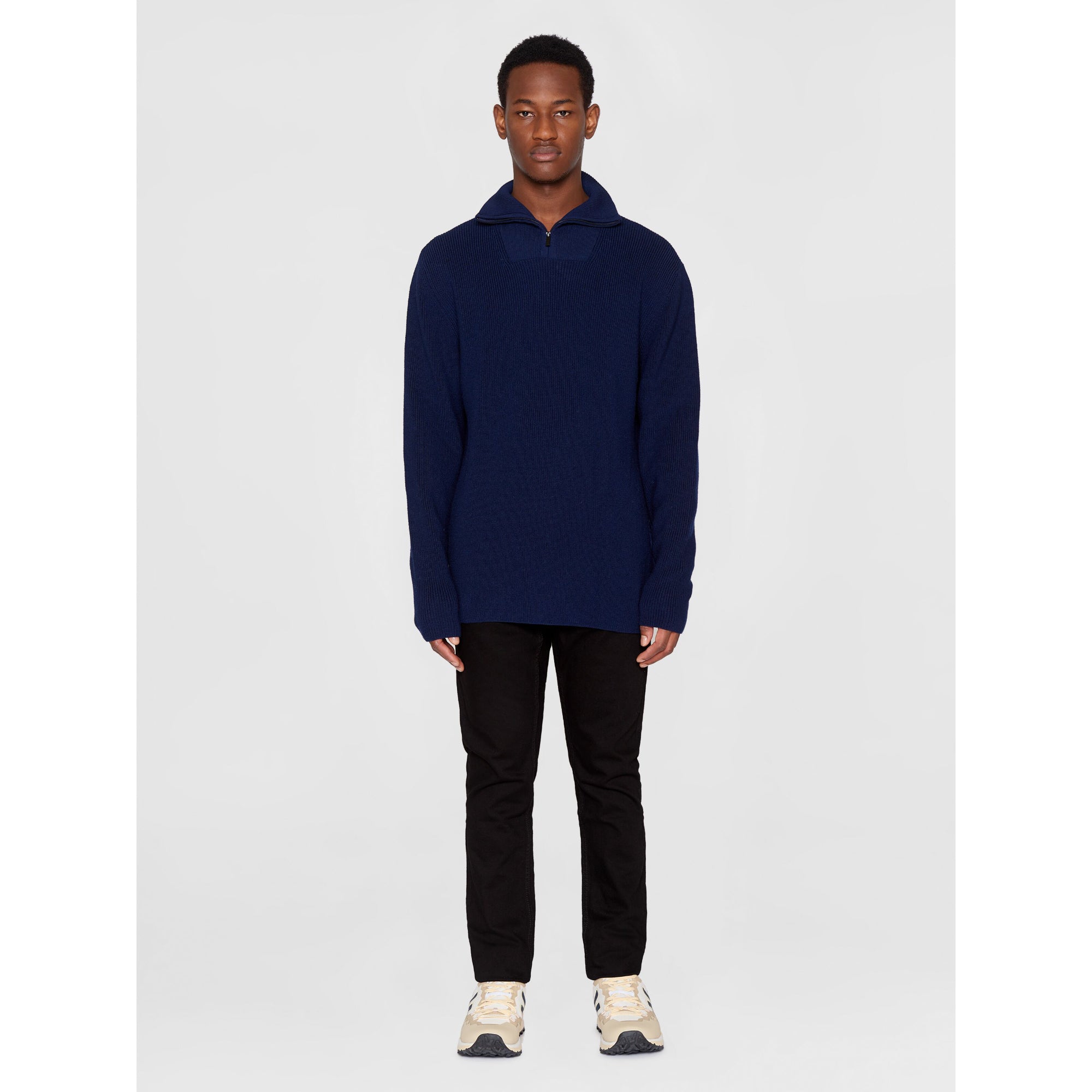 Stricktroyer HALF ZIP aus Merinowolle