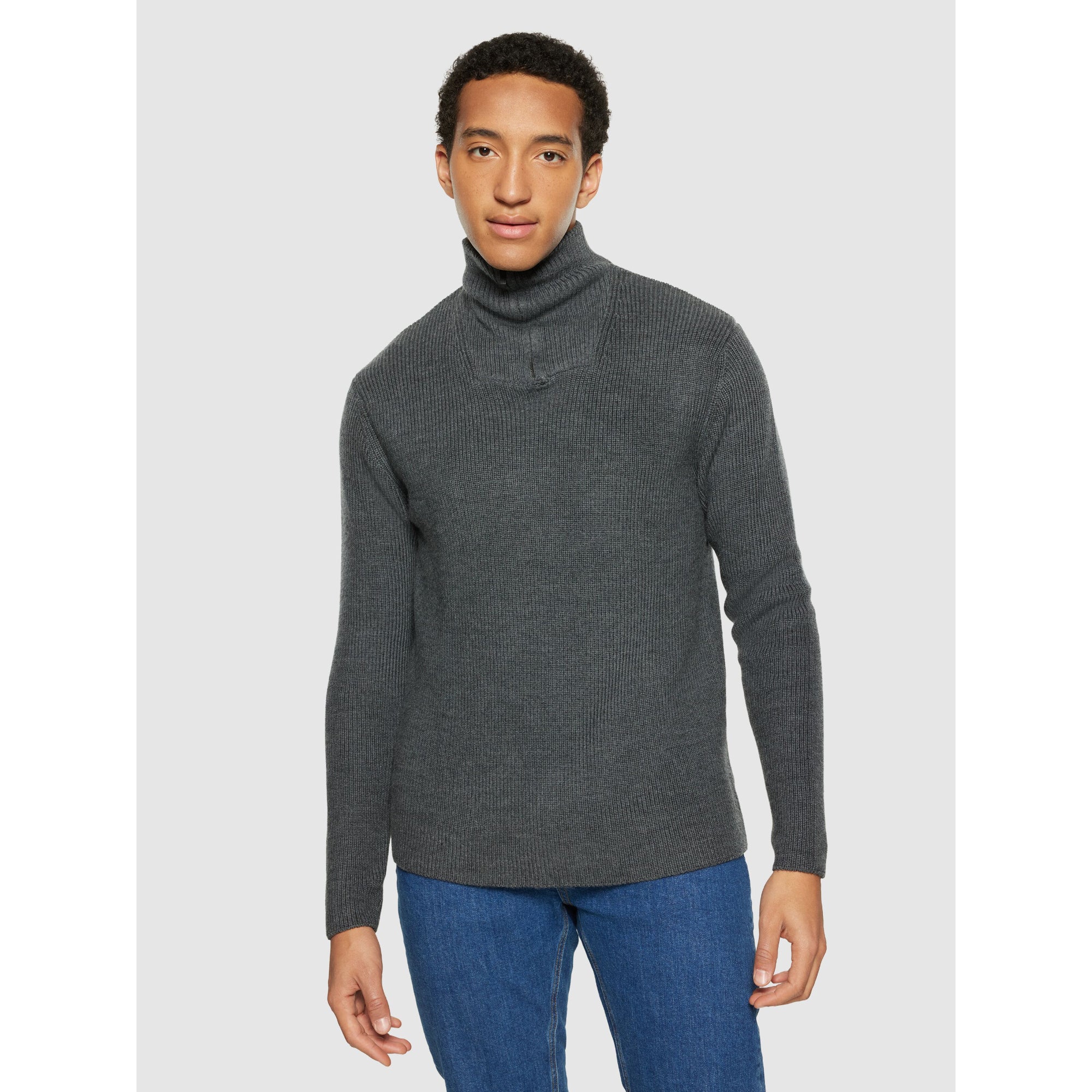 Stricktroyer HALF ZIP aus Merinowolle